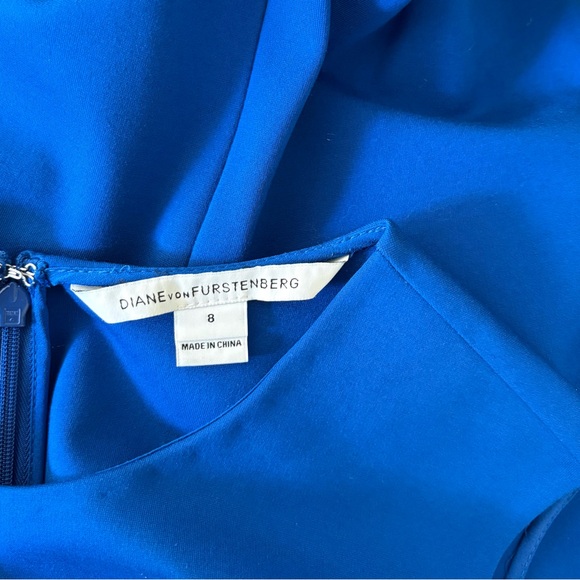 Diane Von Furstenberg Royal Blue Jeanie Mini Dress - Picture 4 of 7